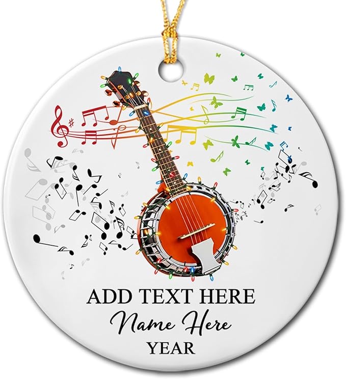 Personalized Drum Set Ceramic Christmas Ornament 2026, Customized Text Year Name Drummer Keepsake Ornaments Gift for Women Men Friend Daughter Son, Drumming Drum Set Ceramic Ornament for Appreciation