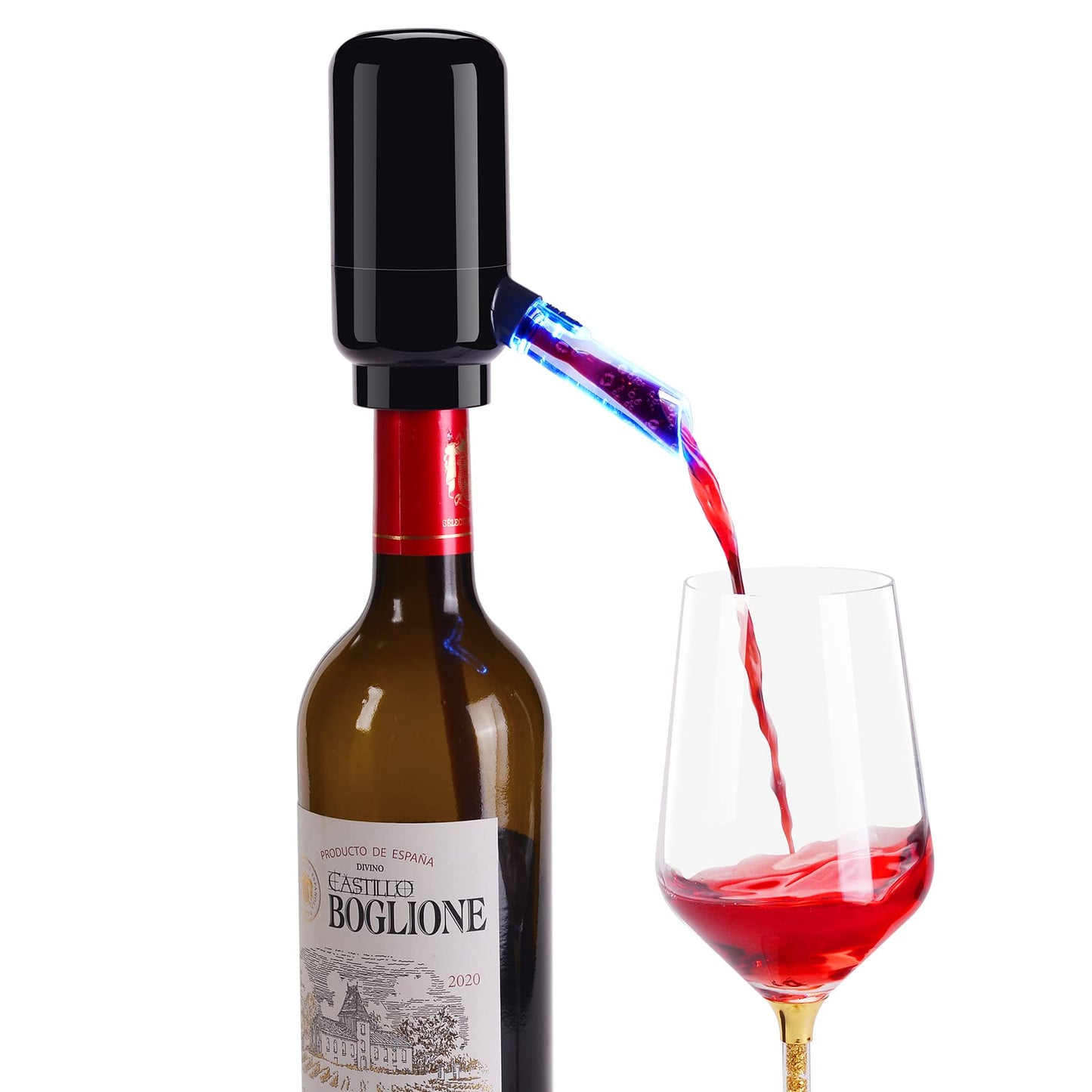 BLUBYEES Electric Wine Aerator and Automatic Wine Dispenser