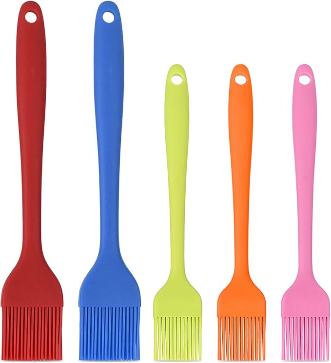 Hhyn Silicone Basting Pastry Brush Set 4 Pack, Multicolor