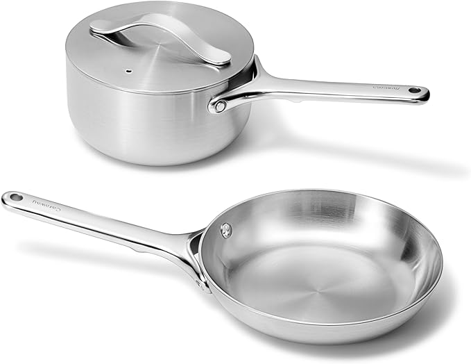 Caraway 16-Piece Stainless Steel Deluxe Cookware Set