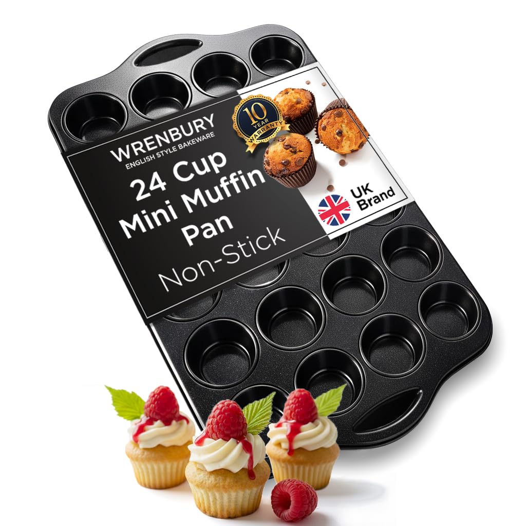 Wrenbury Jumbo Muffin Pan 4" Cup - Nonstick XL Deep Muffin Pan for Baking