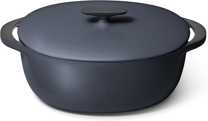 Caraway Enameled Cast Iron Oval Dutch Oven