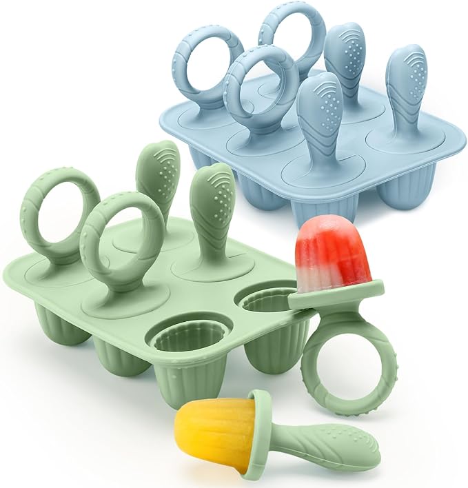 Silicone Toddlers Popsicle Molds with Sticks