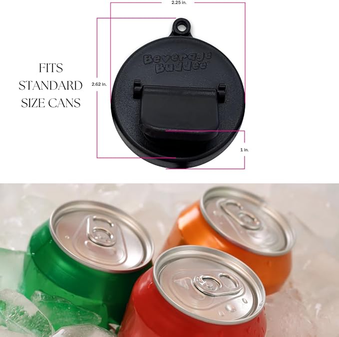 Can Cover - Best Can Cover For Standard Size Soda/Beer/Energy Drink Cans - Made In The USA - BPA-PCB Free - 4 pack (Asst Colors)