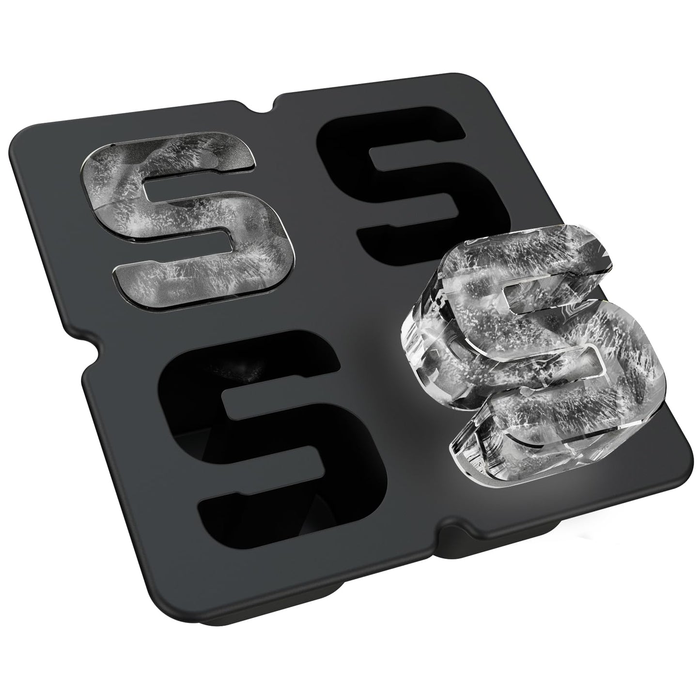 Customized Letter P Ice Cube Mold -Letter Silicone Ice Mold for Custom Ice Cube Mold and Baking Chocolate and Crafting Letter Molds, Ice Cube Molds for Cocktails & Whiskey with Custom Letters
