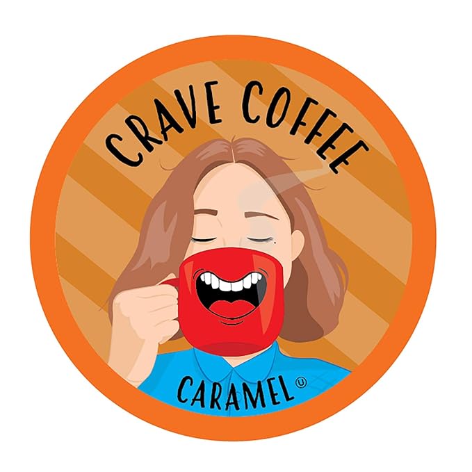 Crave Beverages Flavored Coffee Pods Sampler, Compatible with 2.0 K-Cup Brewers, Assorted Variety Pack, 40 Count (Pack of 1)