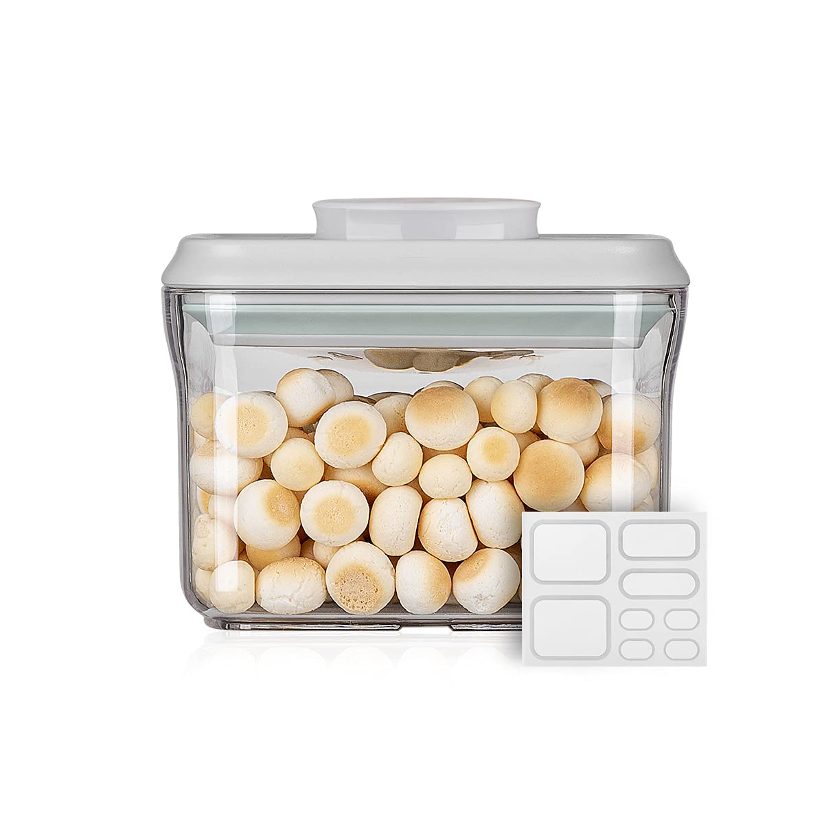 Food Storage Containers with Lids Airtight- 3Pcs BPA-Free Kitchen and Pantry Organization Pop Containers, Leakproof Stackable Kitchen Storage Containers for Cereal, Flour, Sugar (0.5, 1.2, 1.8 QT)