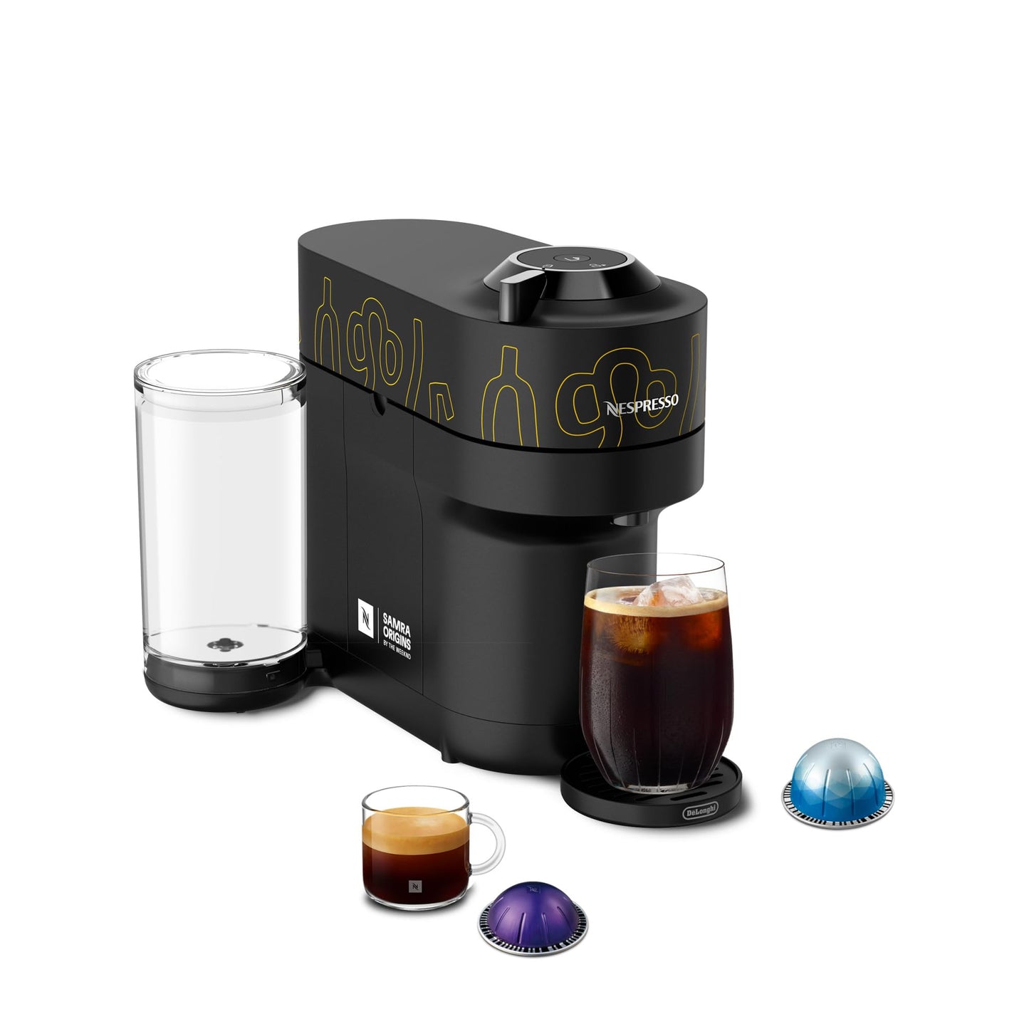 Nespresso Vertuo Pop+ Coffee Machine with Milk Frother, Pacific Blue