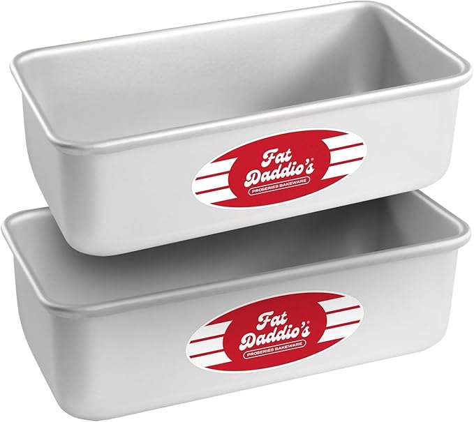 Fat Daddio's BP-5643 Anodized Aluminum Bread Loaf Pan, 9 x 5 x 2.5 inch