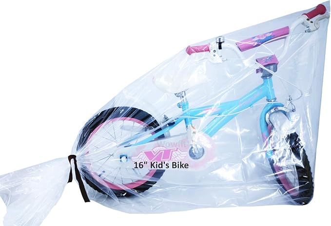 Wowfit 5 CT 40x60 inches Extra Large Clear Plastic Bags Perfect for Car Seat, Luggage, Suitcase, Stroller, Chair, Kids Bike and Attic Storage (2 Mil Flat Bags, Include 5 Ties)