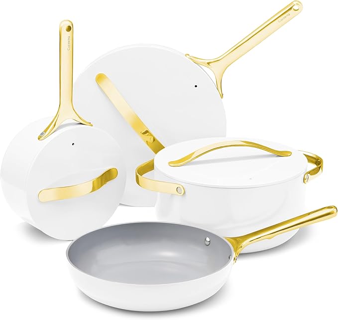 Caraway 16-Piece Deluxe Non-Stick Ceramic Cookware Set