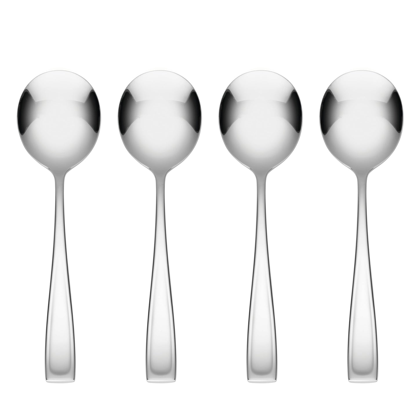 Oneida Moda Dinner Spoons Silverware Set for 4, Flatware