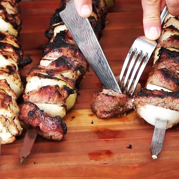 Vokop 12 Pack Kebab Skewers 22 Inch Stainless Steel Grilling Skewer