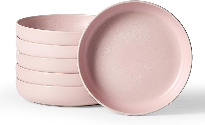 famiware Milkyway 33 oz Pasta Bowls Set of 4, Dark Gray