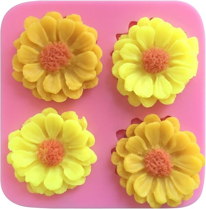 3Pcs Rose Wreath Flower Bouquet Leaves Fondant Molds for Wedding Cake Decorating Cupcake Topper Candy Chocolate Gum Paste Polymer Clay