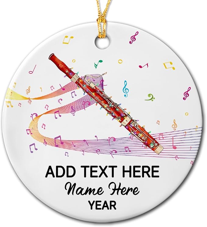 Personalized Drum Set Ceramic Christmas Ornament 2026, Customized Text Year Name Drummer Keepsake Ornaments Gift for Women Men Friend Daughter Son, Drumming Drum Set Ceramic Ornament for Appreciation