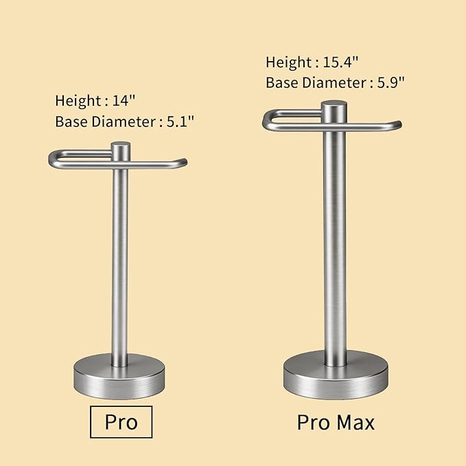 YUMORE Hand Towel Holder Stand Countertop Towel Rack Free Standing Towel Bar Hanger for Bathroom Kitchen