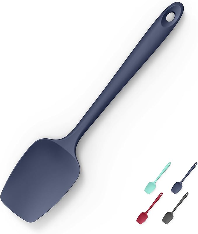 Doosu 600°F Heat Resistant Silicone Large Spatula, 11.4in, Aqua Sky
