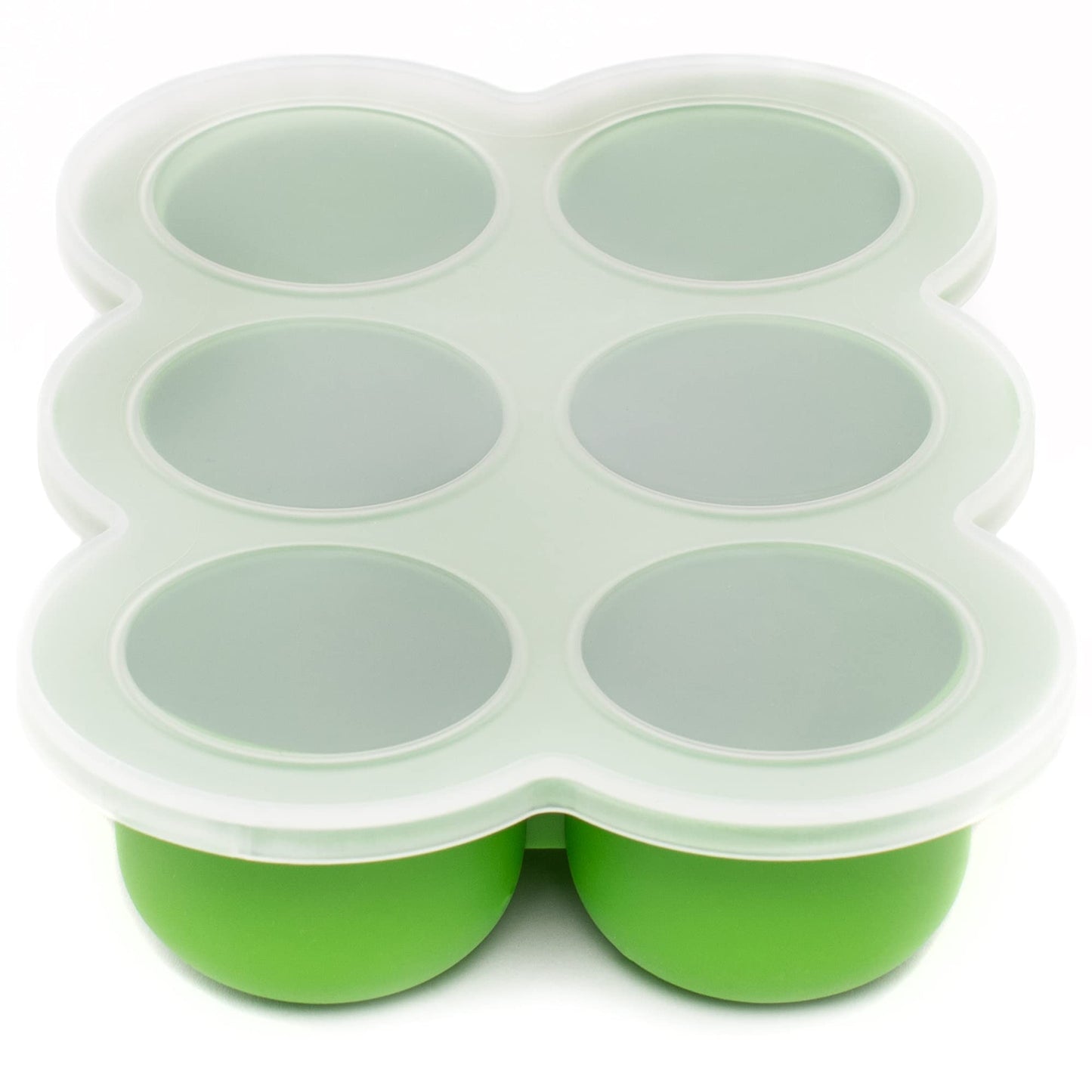 WeeSprout Silicone Freezer Tray with Clip on Lid Perfect Food Storage Container for Homemade Baby Food, Vegetable, Fruit Purees, and Breast Milk (Bright Blue, Ten 1.5 Ounce Sections)
