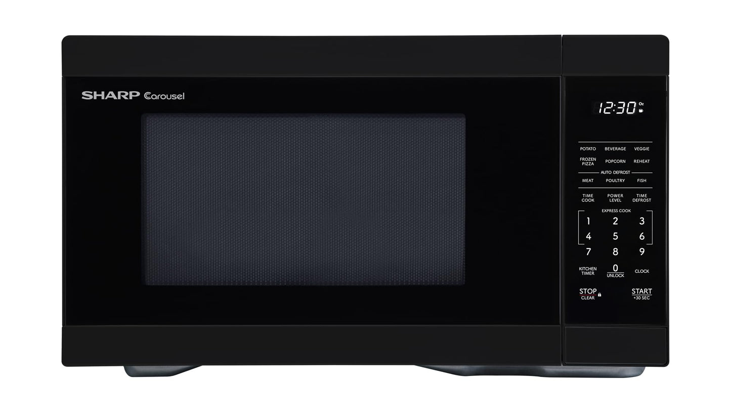 Sharp SMC1161KB 1.1 cu. ft. 1000W Black Countertop Microwave Oven