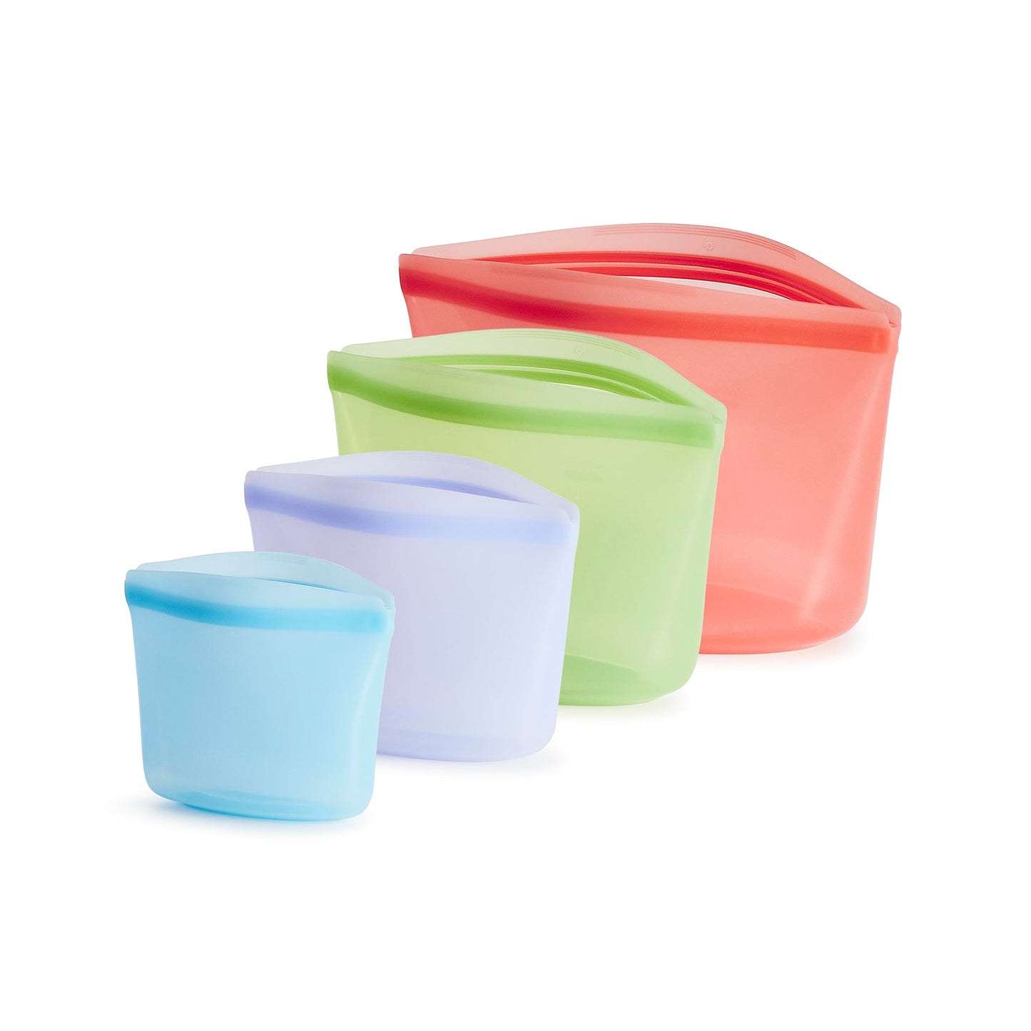 Stasher Premium Reusable Silicone Food Storage Bags, 2-Pack, Clear