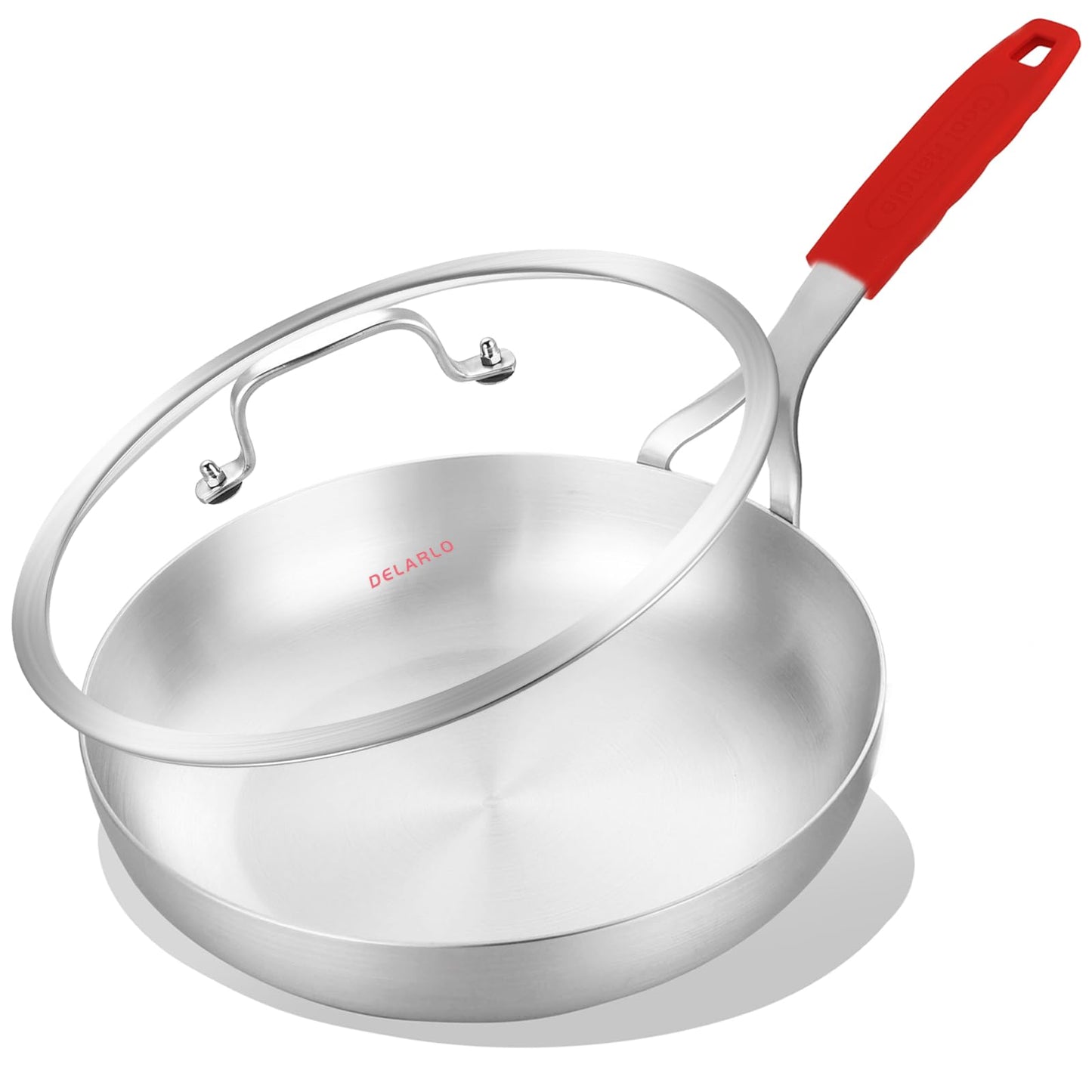 DELARLO Tri-Ply Stainless Steel Frying Pan 8" kitchen skillet