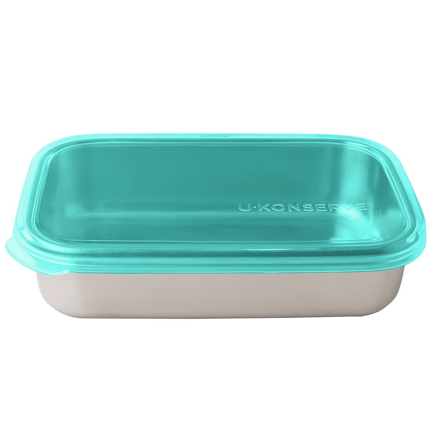 U-Konserve 45oz Stainless Steel Food Container Bento Box Clear Silicone Lid