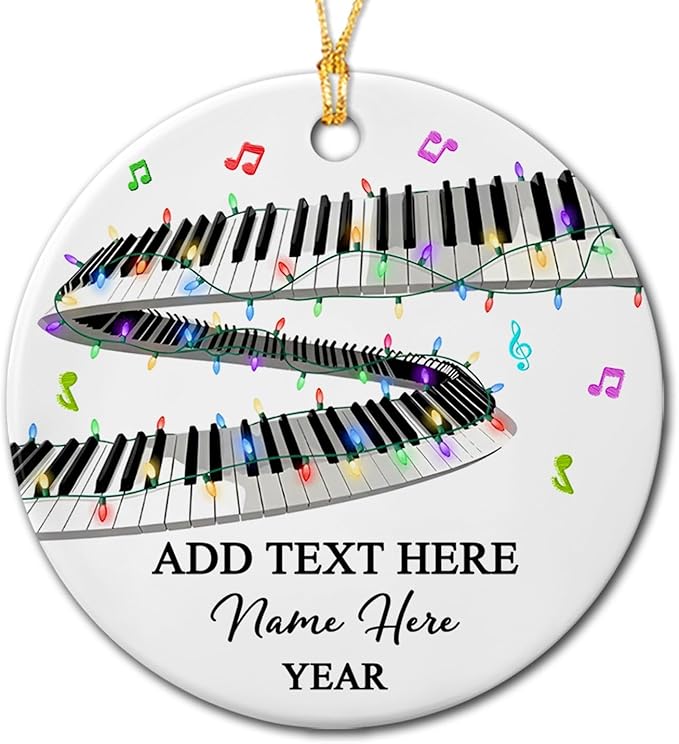 Personalized Drum Set Ceramic Christmas Ornament 2026, Customized Text Year Name Drummer Keepsake Ornaments Gift for Women Men Friend Daughter Son, Drumming Drum Set Ceramic Ornament for Appreciation