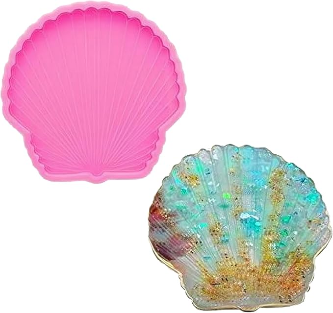 Leaf Coaster Resin Molds Silicone Epoxy Casting Mold for Cup Mat Geode Coaster Agate Resin Mold DIY Unique Coaster Home Decoration(4.72x4.72inch)