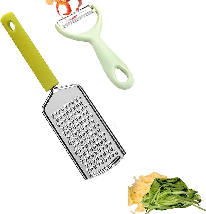 Apple Peeler:Pear Fruit Vegetable Peeler,Manual peeler for Peeling Apples, Pears, Cucumber;Garlic Carrot Potato Cheese Zester Grater, Essential Kitchen Tool(2-Pack) (blue)
