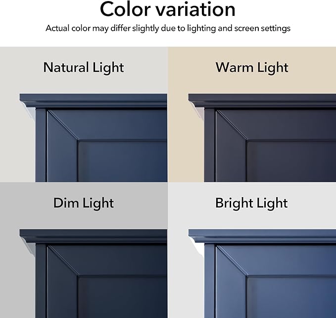 Bathroom Wall Cabinet Navy Blue Over Toilet Storage Cabinets 24x30 in Above Toilet Wood Medicine Cabinets Wall Mounted Bathroom Cabinet with 2 Door & Adjustable Shelf