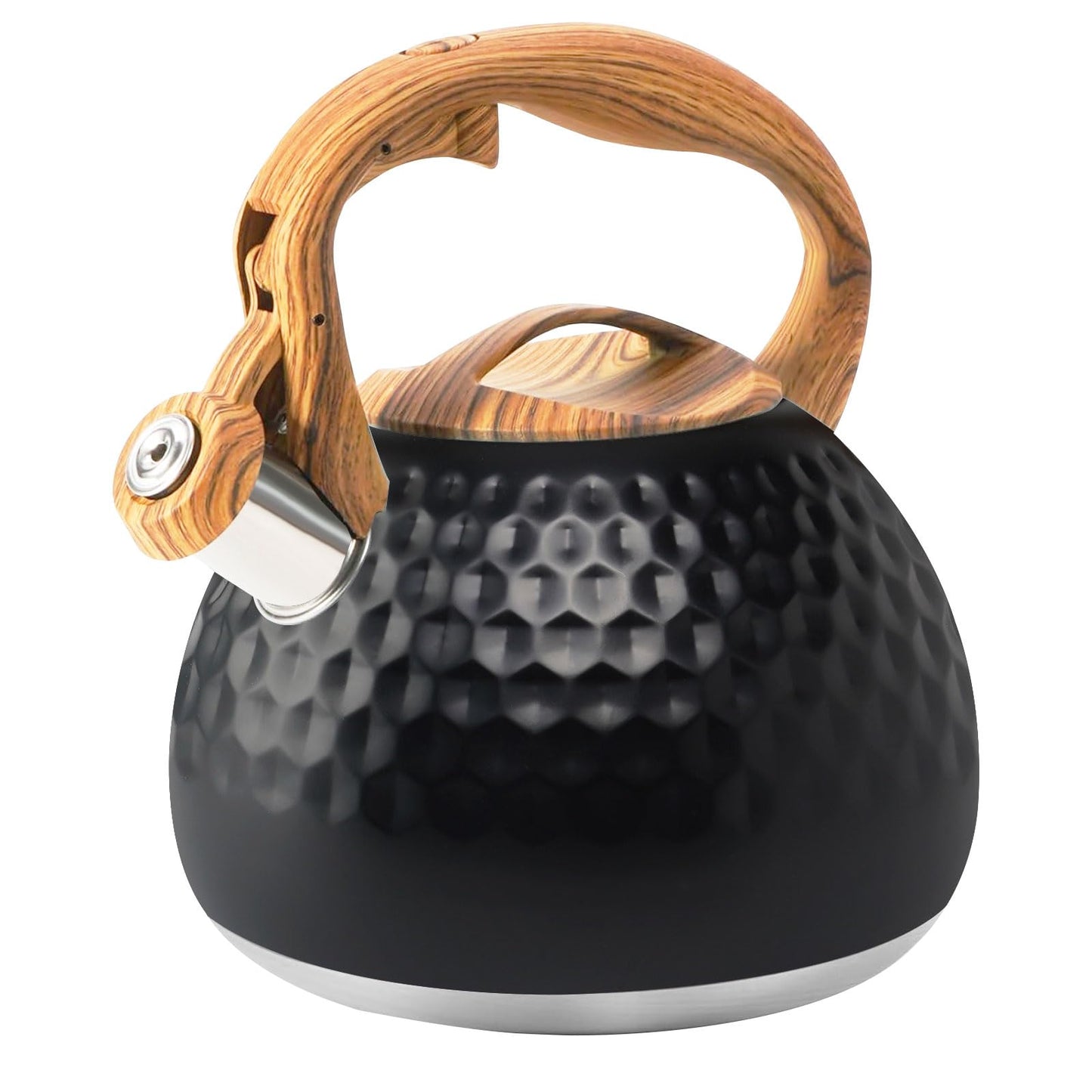 Foedo 3.2Qt Stainless Steel Whistling Tea Kettle Stovetop, Dark Green