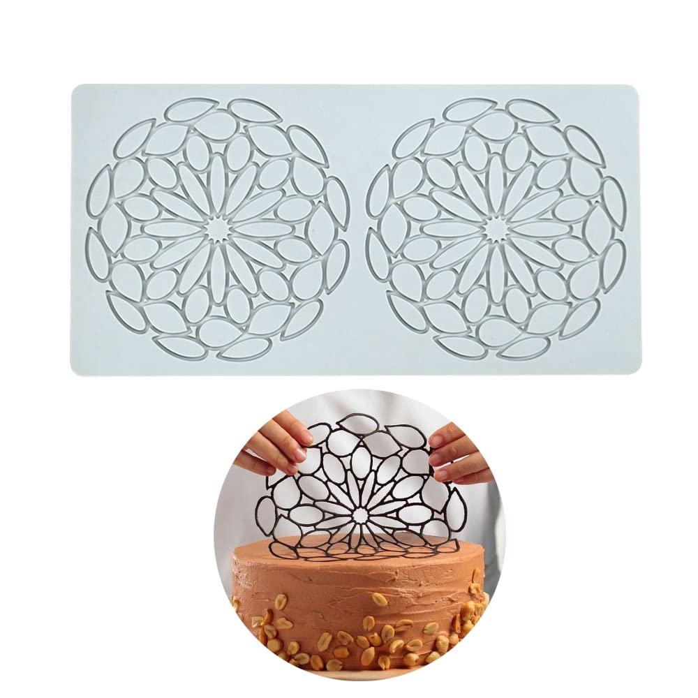 Silicone Molds 3D Hollow Leaf Chocolate Molds Honeycomb Bee Candy Mold Flower Pattern Fondant Mold Cake Topper Sugar Craft Decoration (H_Fish Bone_9.2 * 2.2 * 0.2inch)