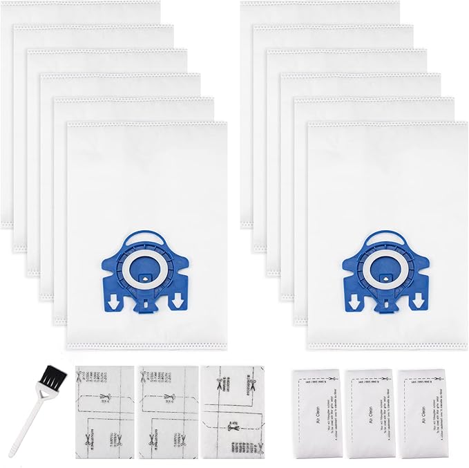 3D Airclean Bags Fit for Miele GN Classic C1 Complete C1 C2 C3, Pack of 20