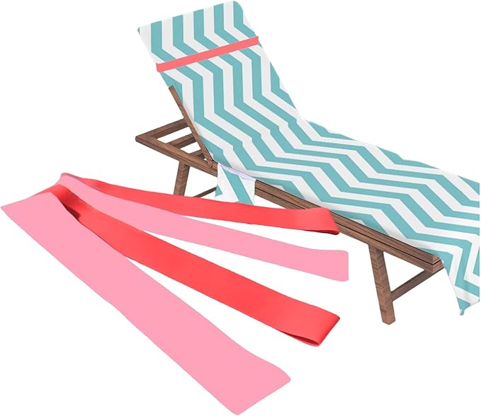 4 Pack Towel Bands, Towel Bands for Beach Chair, Rubber Towel Clips for Pool Chair, Must Haves Beach & Cruise Accessories, Towel Holder for Cruise Chairs, Alternatives for Towel Clips, Pink