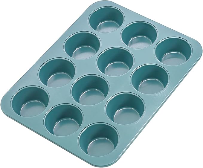 CHEFMADE Mini Muffin Pan, 12 Cups Non-Stick Tiny Cupcake Pan Bakeware