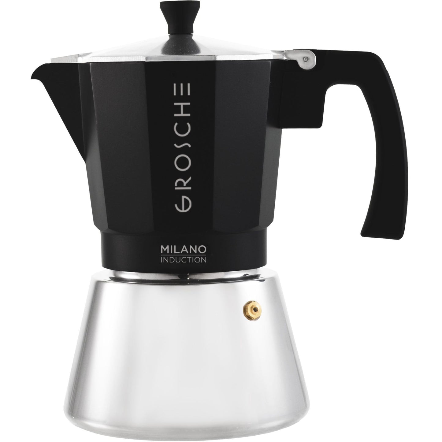 GROSCHE Milano Stovetop Espresso Maker Moka Pot 6 espresso Cup, 9.3 oz Blue