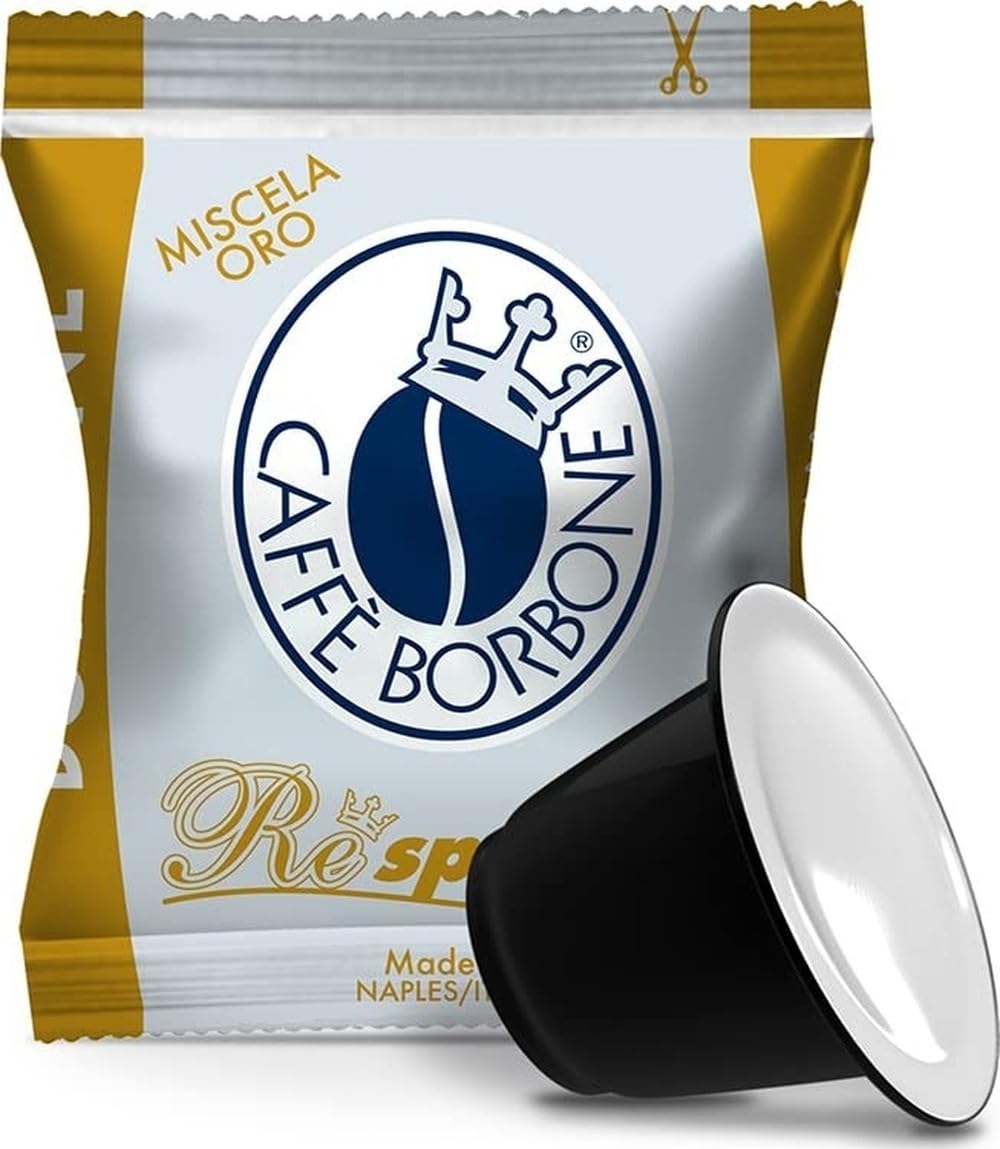 Caffè Borbone Coffee Capsules, Blue Blend, Medium Roast, 50 Count, Compatible with Nespresso, Made in Italy
