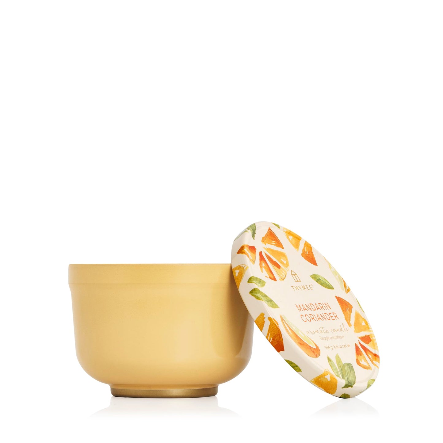 Thymes Scented Candles for Women & Men – Tin with Lid – Luxury Home Decor – Apple Candles with Notes of Crushed Clove, Cardamom, Bourbon & Malted Rum (Simmered Cider, 6.5 oz)
