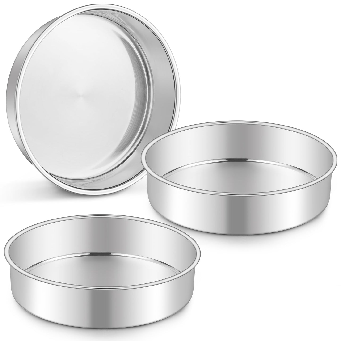 Homikit 4 Inch Round Cake Pan set of 3, Mini Layer Cake Baking Pans