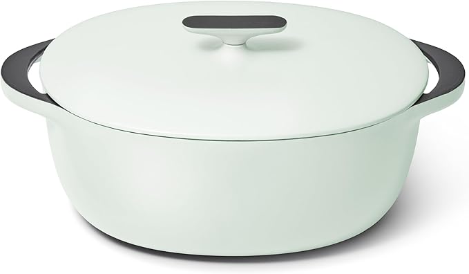 Caraway Enameled Cast Iron Oval Dutch Oven