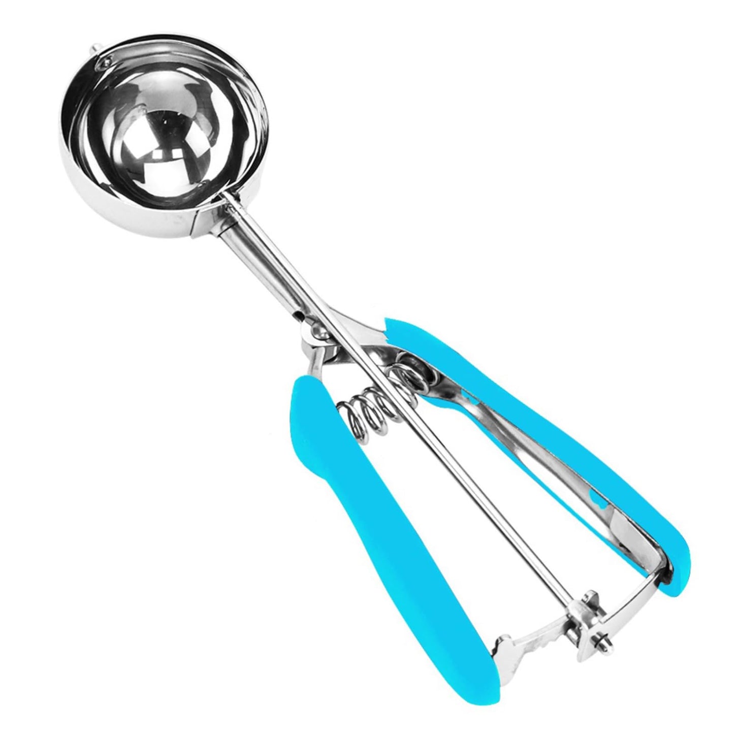 Cookie Scoop, Ice Cream Scoop, 1Tbsp/15 ml/0.5oz Cookie Scoops for Baking, 18/8 Stainless Steel Cookie Scooper for Baking, Cookie Dough Scoop with Non-slip Grip (Red)