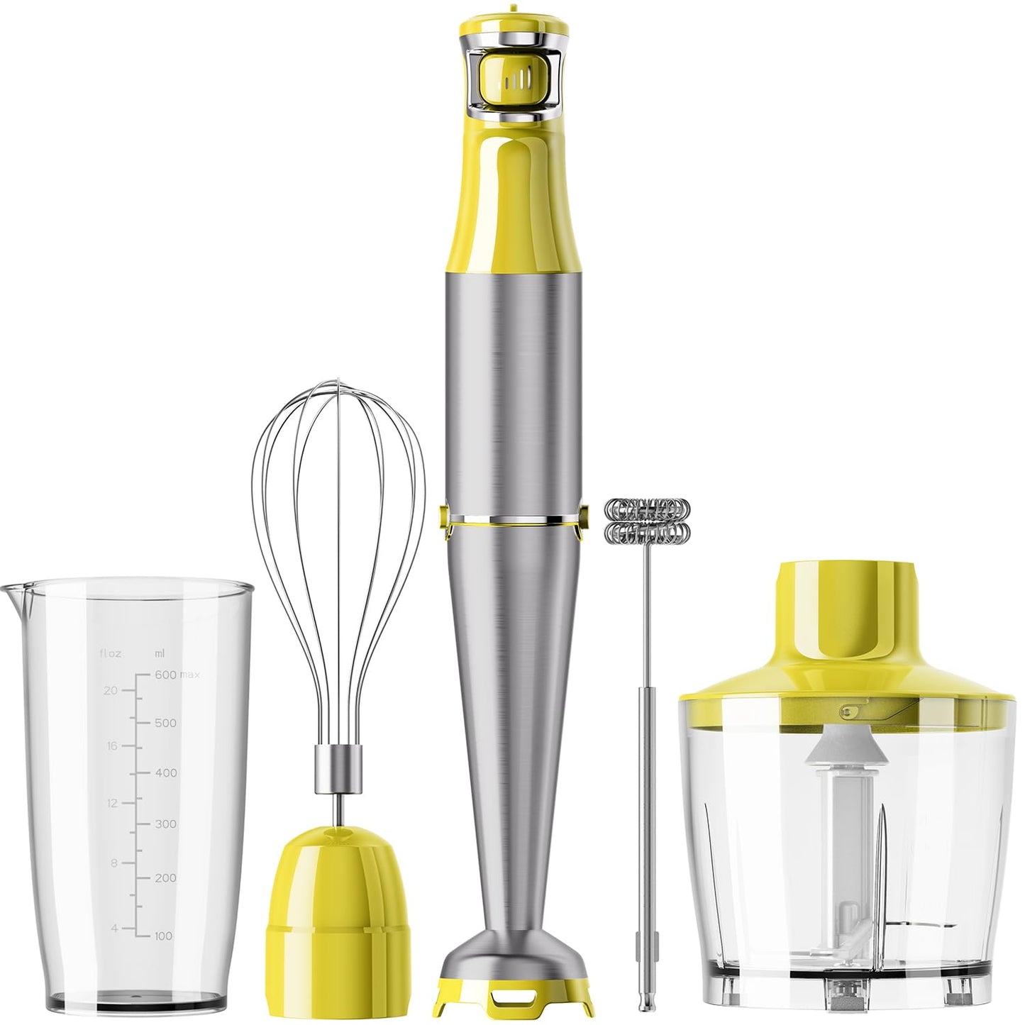 Turelar Immersion Blender Handheld Corded, 1100W 5 in 1 Hand Blender Set