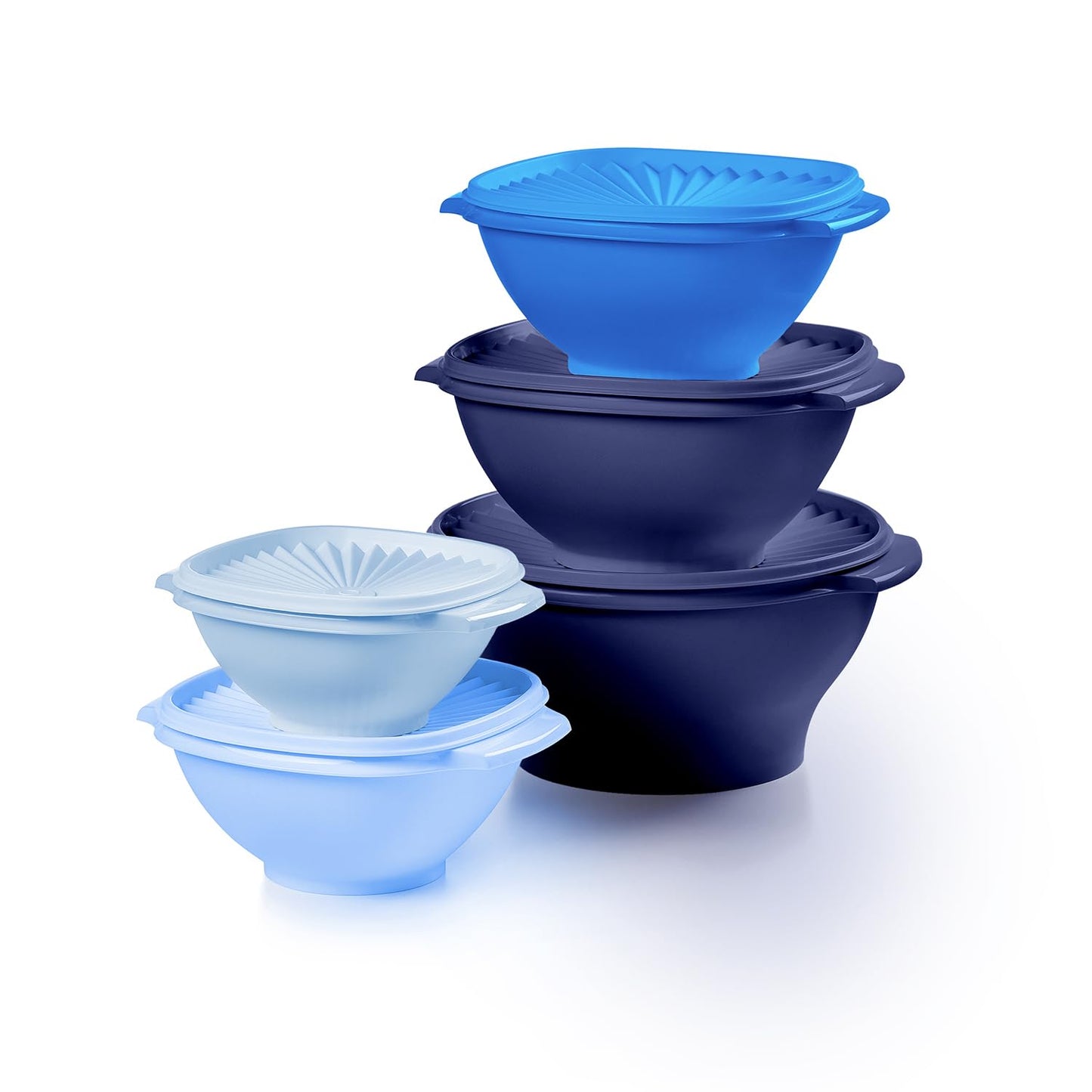 Tupperware Heritage 36-Piece Vintage Blue Set (18 Containers + 18 Lids)