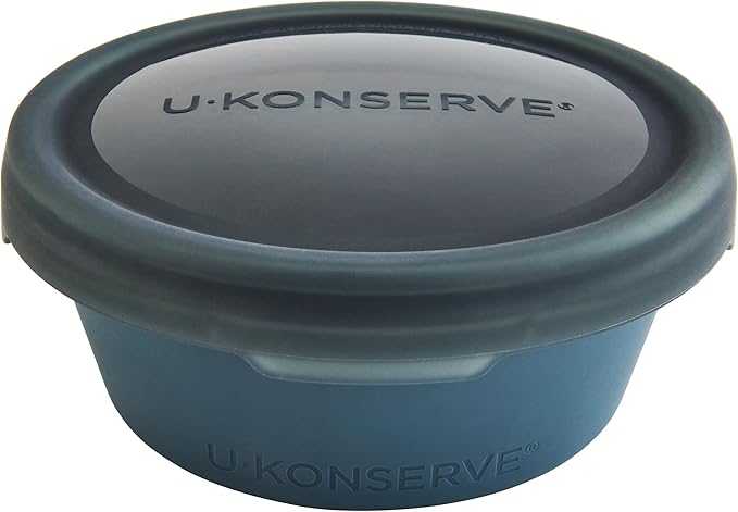 U-Konserve Platinum Silicone Food Container Bento Box 8 oz Night Harvest