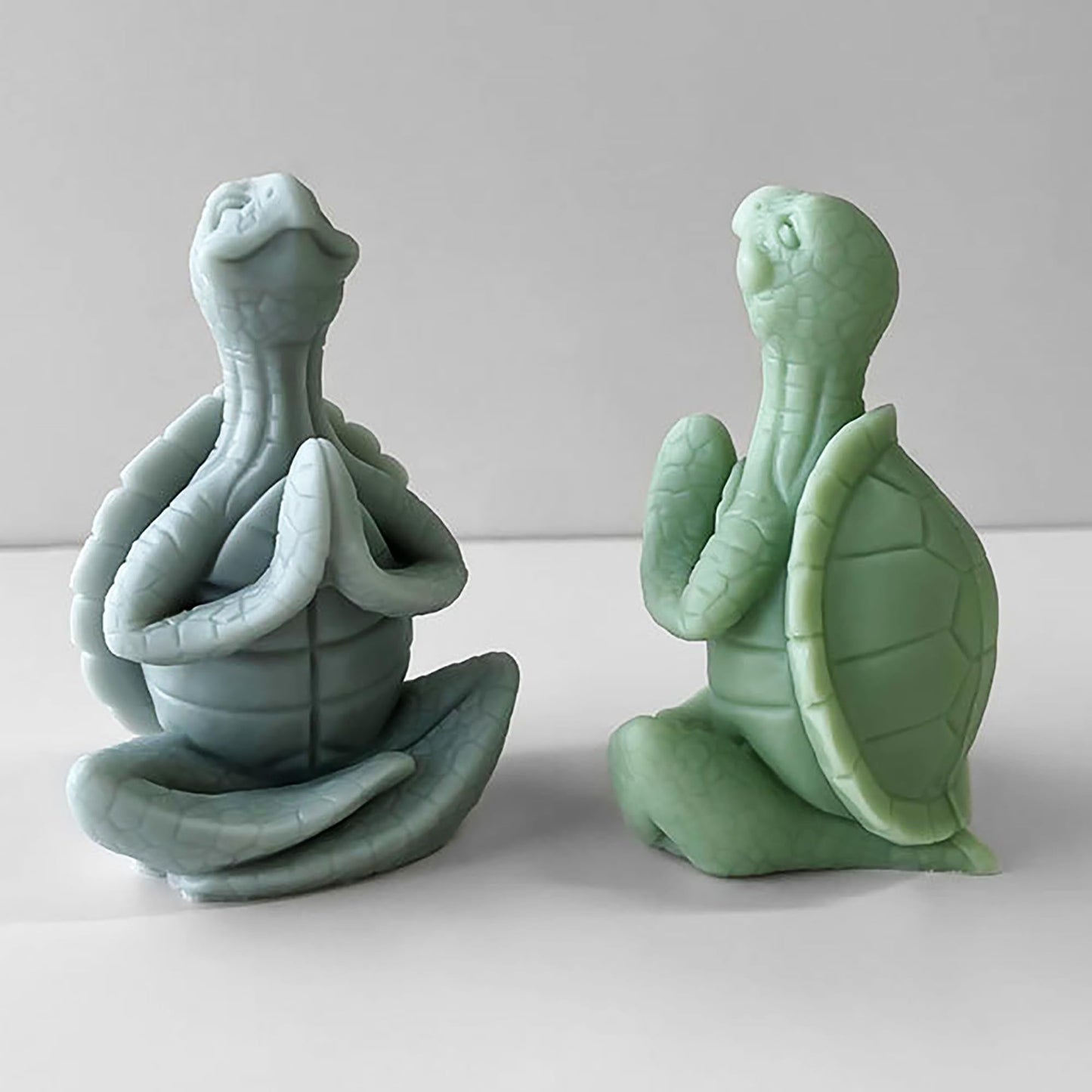 2 Pack Spiral Wave Resin Casting Molds - Silicone for 3D Animal Candle Making