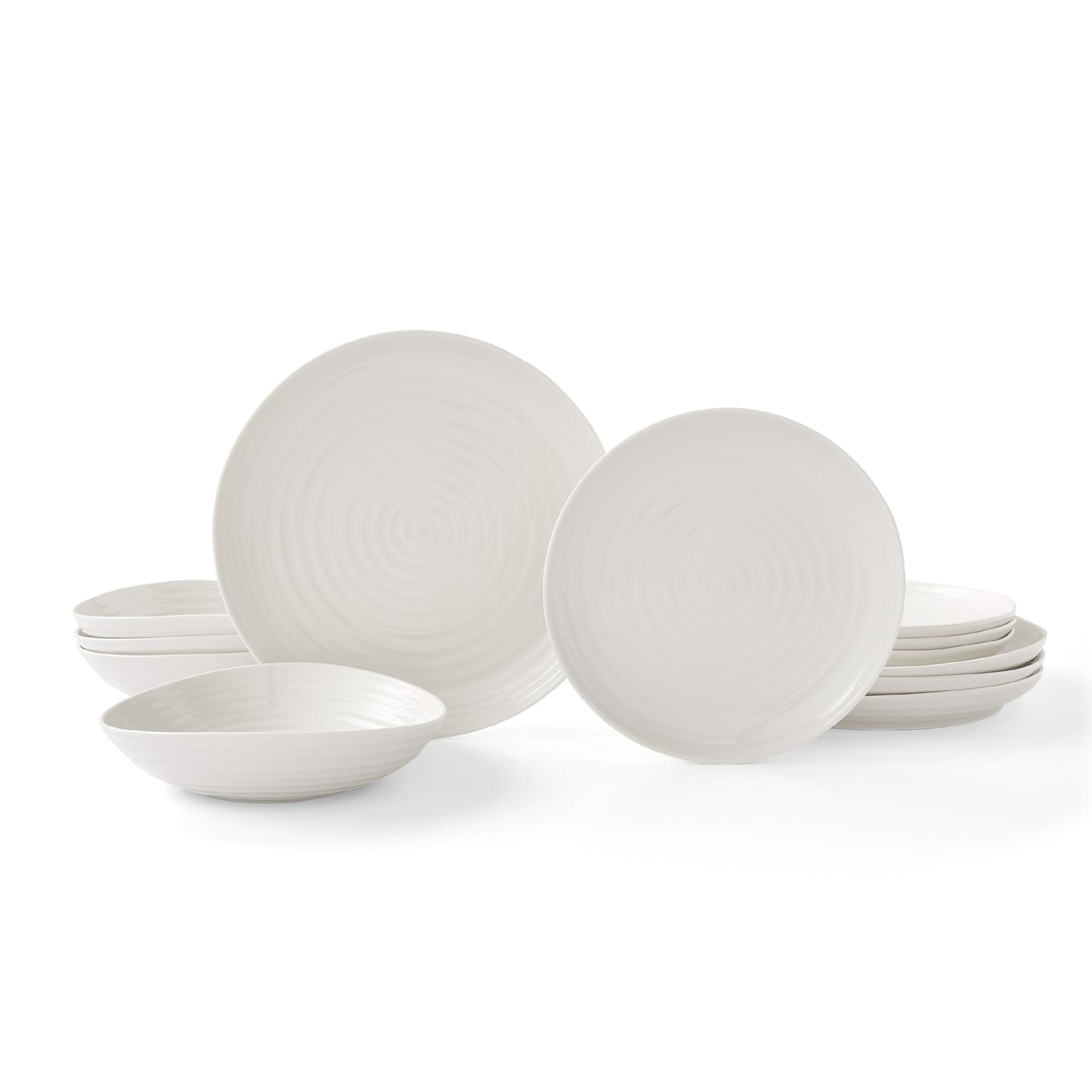 Portmeirion Sophie Conran White Coupe 12-Piece Dinnerware Set