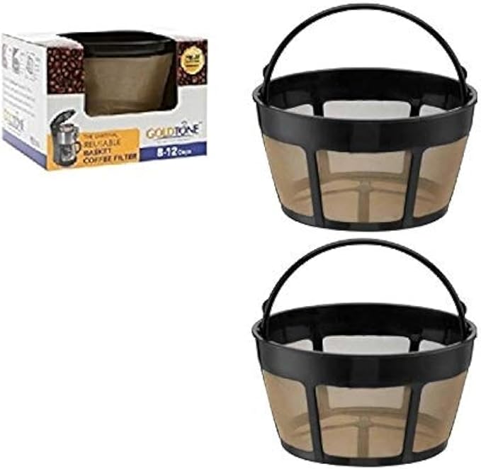 GOLDTONE Reusable 8-12 Cup Basket Coffee Filter fits Hamilton Beach Coffee Makers and Brewers. Replaces your Hamilton Beach Reusable Coffee Filter - BPA Free