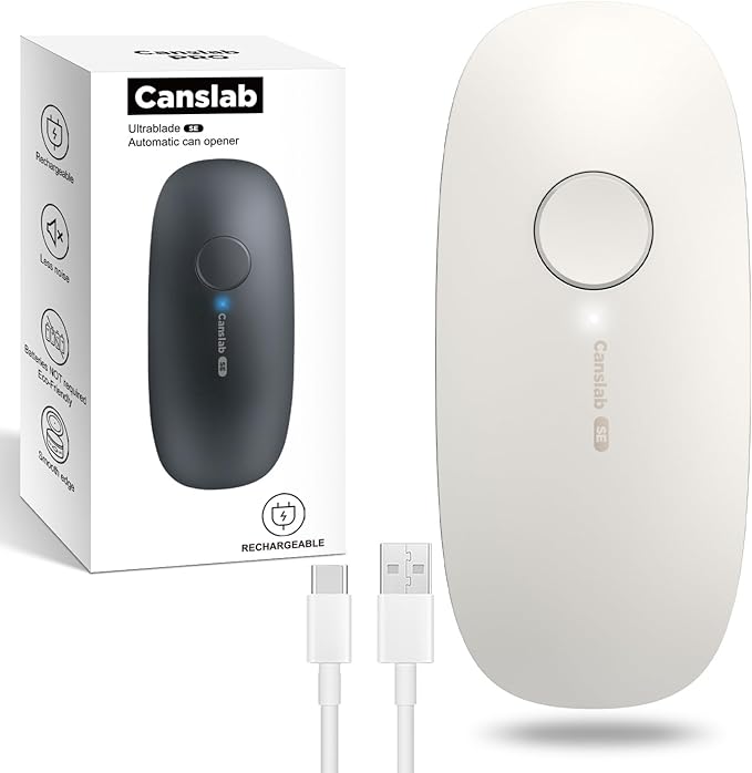 Canslab Ultrablade SE Electric Can Opener, USB-C Rechargeable, Smooth Edge