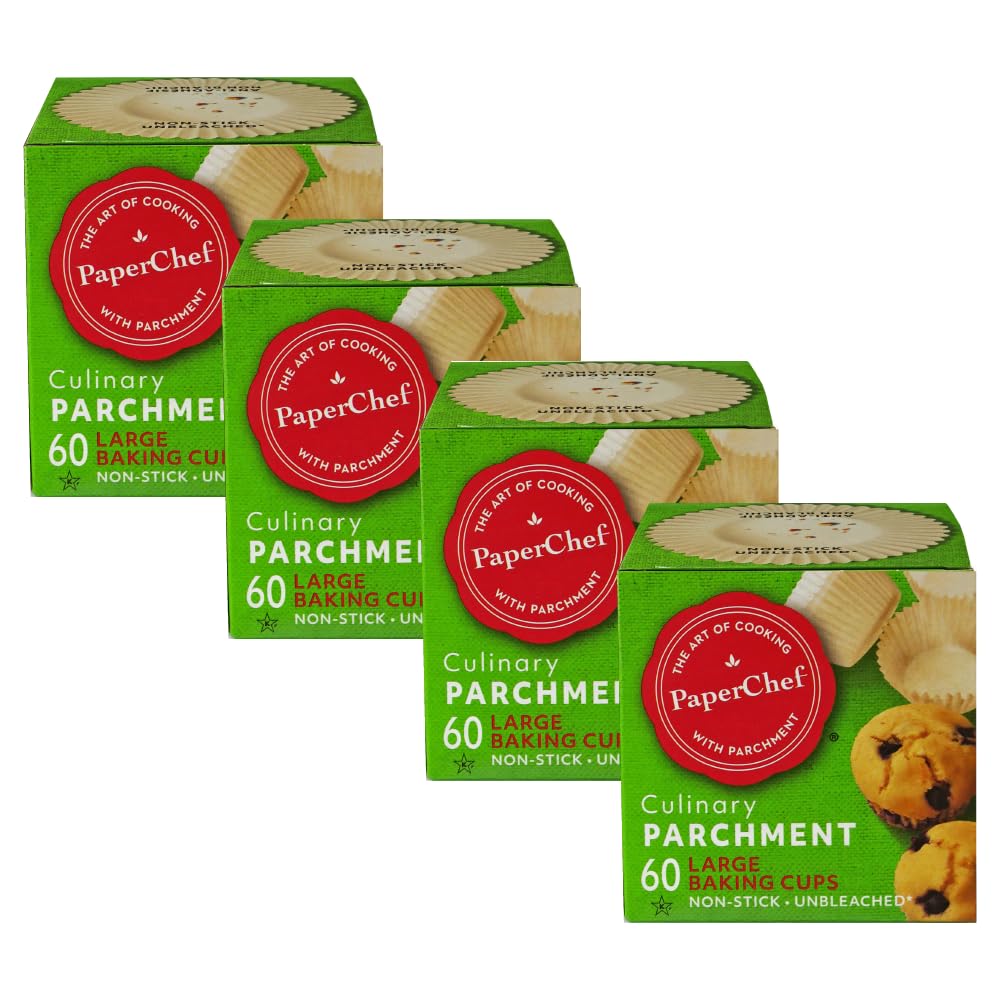 PaperChef Variety Pack Parchment Cups XL, Large, Mini, Nonstick 3 Pack